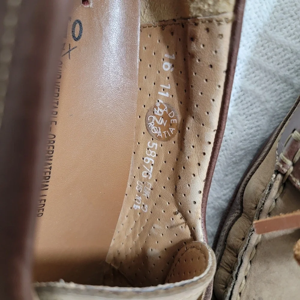 Mephisto Spinnaker Leather-Suede Two Tone Boat Shoes‎ Sz 10.5 US Air Relax